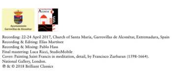 2CD Francesco Cera: Organ Music