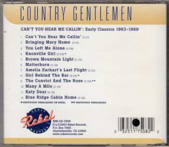 CD The Country Gentlemen: Can't You Hear Me Callin': Early Classics 1963-1969