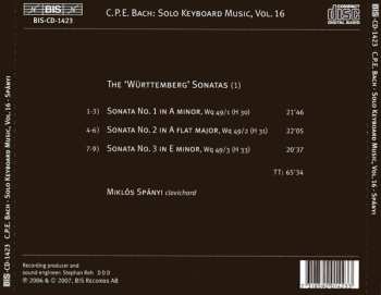 CD Carl Philipp Emanuel Bach: ‘Württemberg’ Sonatas (1)