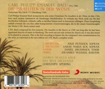 CD Carl Philipp Emanuel Bach: Die Israeliten In Der Wüste