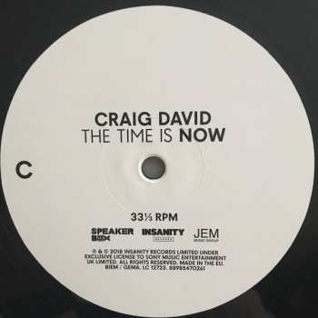 2LP Craig David: The Time Is Now DLX