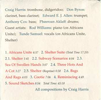 CD Craig Harris And Tailgaters Tales: Shelter