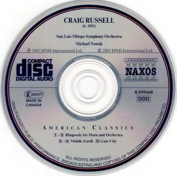 CD Craig H. Russell: Rhapsody For Horn And Orchestra • Middle Earth • Gate City