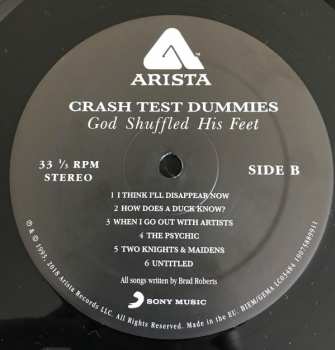 LP Crash Test Dummies: God Shuffled His Feet