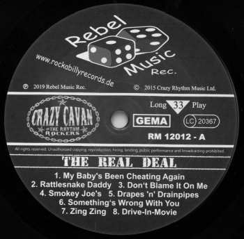 LP Crazy Cavan And The Rhythm Rockers: The Real Deal