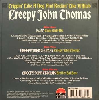 3CD/Doos Creepy John Thomas: Trippin' Like A Dog And Rockin' Like A Bitch: The Complete Recordings