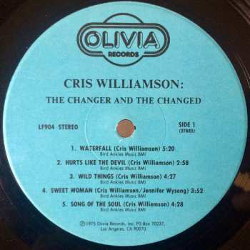 LP Cris Williamson: The Changer And The Changed