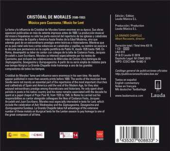 CD La Grande Chapelle: Lamentabatur Iacob - Música Para Cuaresma