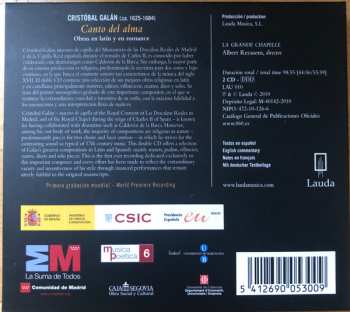 2CD/Doos La Grande Chapelle: Canto Del Alma: Obras En Latín Y En Romance