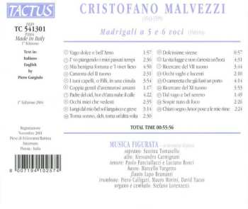 CD Cristofano Malvezzi: Madrigali A 5 E 6 Voci