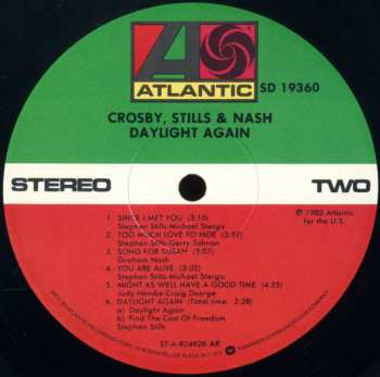 CD Crosby, Stills & Nash: Daylight Again
