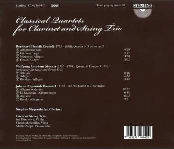 CD Wolfgang Amadeus Mozart: Quartet In D Major, Op.7 : Quartet In F Major, K370 : Quartet In E Flat Major
