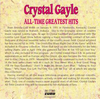 CD Crystal Gayle: All Time Greatest Hits