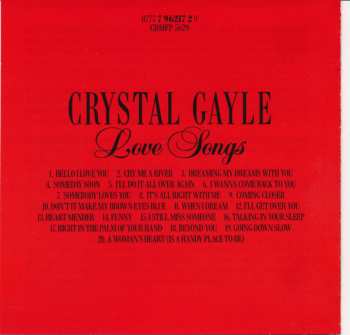CD Crystal Gayle: Love Songs
