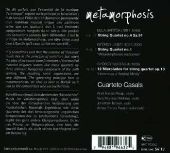 CD Béla Bartók: Metamorphosis