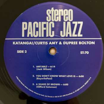 LP Curtis Amy: Katanga!