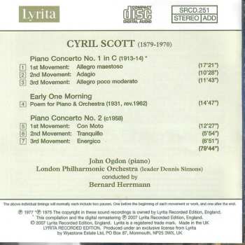 CD Bernard Herrmann: Piano Concertos 1 & 2 / Early One Morning 