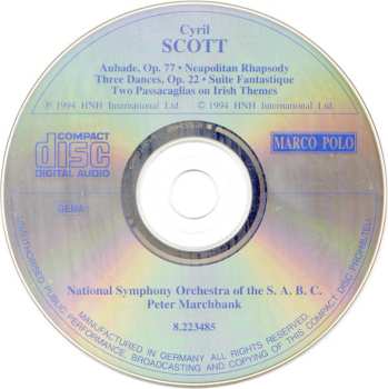 CD Cyril Scott: Orchestral Works