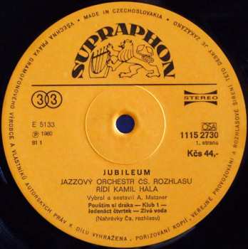 LP Czechoslovak Radio Jazz Orchestra: Jubileum