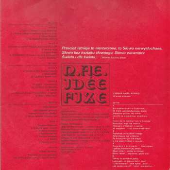 2LP/SP Czesław Niemen: Idée Fixe
