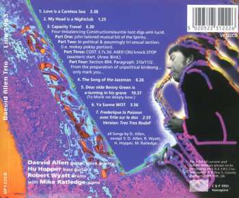 CD Daevid Allen Trio: Live 1963