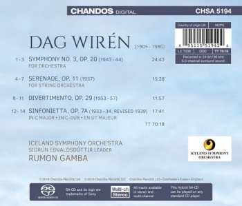 SACD Iceland Symphony Orchestra: Sinfonietta; Serenade For Strings; Symphony No. 3; Divertimento