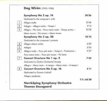 CD Norrköping Symphony Orchestra: Symphonies 2 & 3 - Concert Overtures