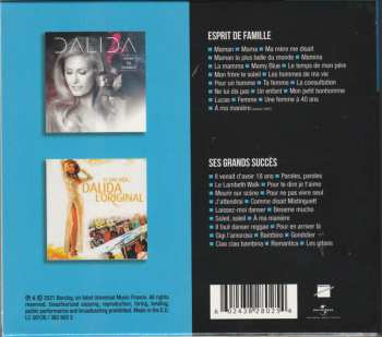 2CD/Doos Dalida: Esprit De Famille / Ses Grands Succès