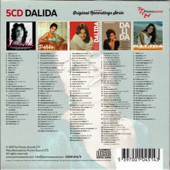 5CD Dalida: Retrospective 1956-1961