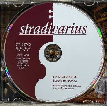 CD Evaristo Felice Dall'Abaco: Sonate Op.I. E Op. III