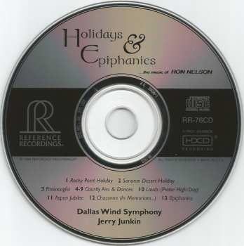CD Dallas Wind Symphony: Holidays & Epiphanies (The Music Of Ron Nelson)