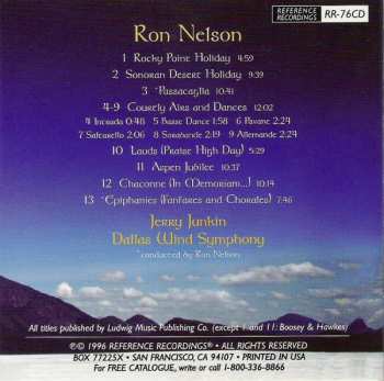 CD Dallas Wind Symphony: Holidays & Epiphanies (The Music Of Ron Nelson)