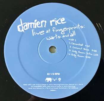 LP Damien Rice: Live At Fingerprints: Warts And All