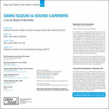 2LP Damo Suzuki: Live At Marie-Antoinette