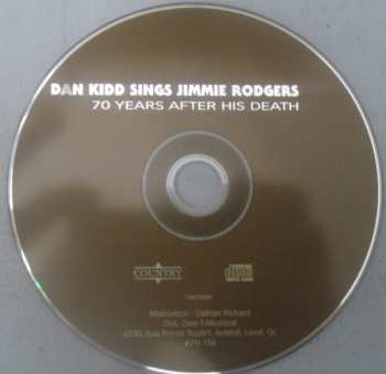 CD Dan Kidd: Dan Kidd Sings Jimmy Rodgers - 70 Years After His Death