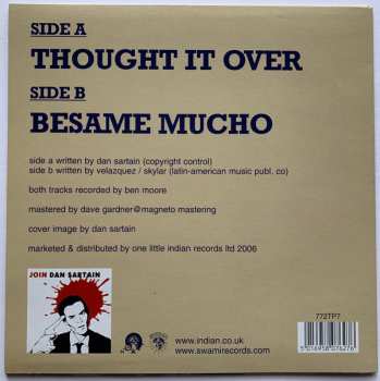 SP Dan Sartain: Thought It Over LTD | CLR