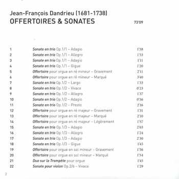 CD Jean-François Dandrieu: Offertoires & Sonates En Trio (Grandes Orgues De La Chapelle Royale)