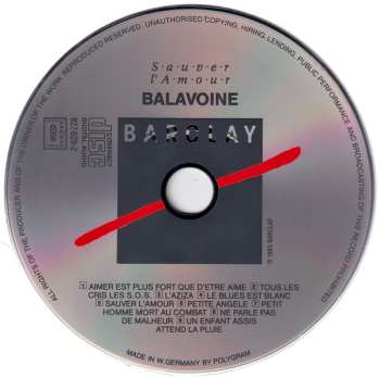 CD Daniel Balavoine: Sauver L'Amour