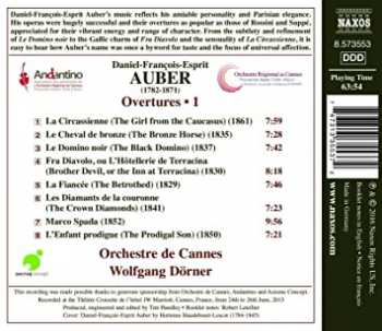 CD Daniel-Francois-Esprit Auber: Overtures • 1
