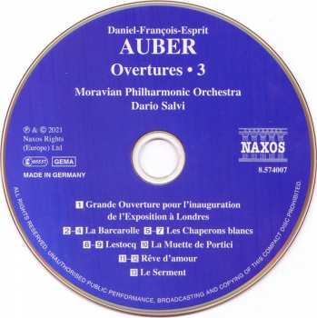CD The Moravian Philharmonic Orchestra: Overtures• 3