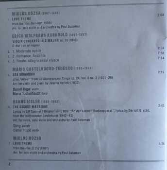 CD Daniel Hope: Escape To Paradise (The Hollywood Album)