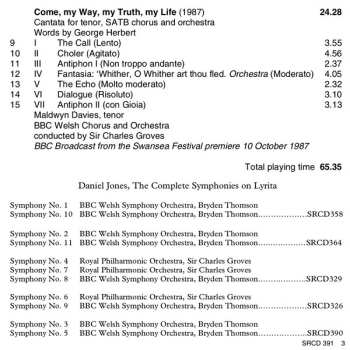 CD Maldwyn Davies: Symphonies Nos. 12 & 13 / Come My Way, My Truth, My Life