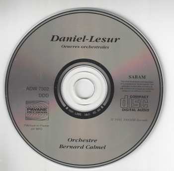 CD Jean-Yves Daniel-Lesur: Oeuvres Orchestrales