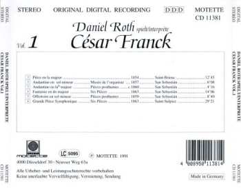 CD César Franck: Daniel Roth spielt/interprète César Franck Vol. 1