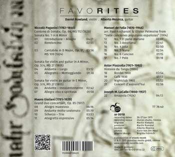 CD Daniel Rowland: Favorites 