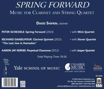 CD Aaron Jay Kernis: Spring Forward: Music For Clarinet And String Quartet