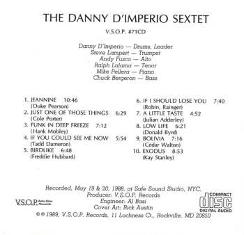 CD Danny D'Imperio Sextet: The Danny D'Imperio Sextet