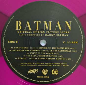 LP/Doos Danny Elfman: Batman (Original Motion Picture Score) LTD | CLR
