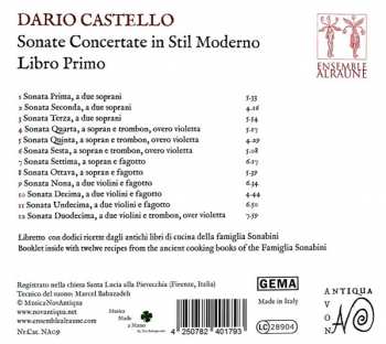 CD Dario Castello: Sonate Concertante In Stil Moderno - Libro Primo