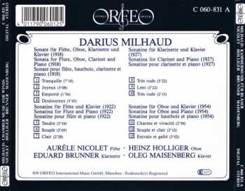 CD Darius Milhaud: Kammermusik Für Bläser Und Klavier